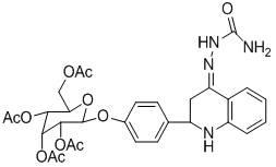 Preparation method and application of 2-(4-beta-D-allose pyranoside-phenyl)-2,3-dihydroquinoline-4(1H) and 2-(4-(2,3,4,6-tetrabenzyl)-beta-D-allose pyranoside-phenyl)-2,3-benzodihydropyran