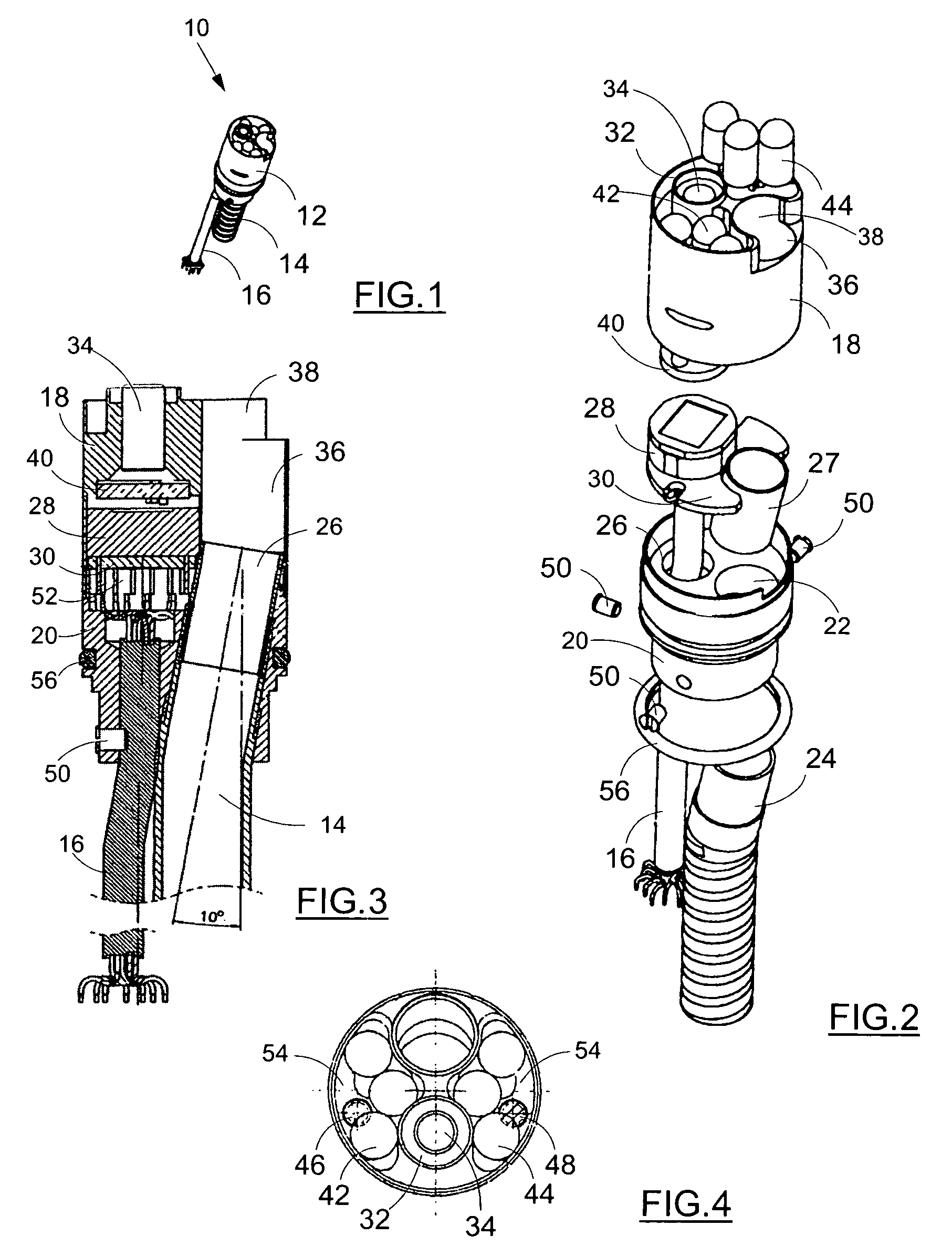 Optical head for endoscope