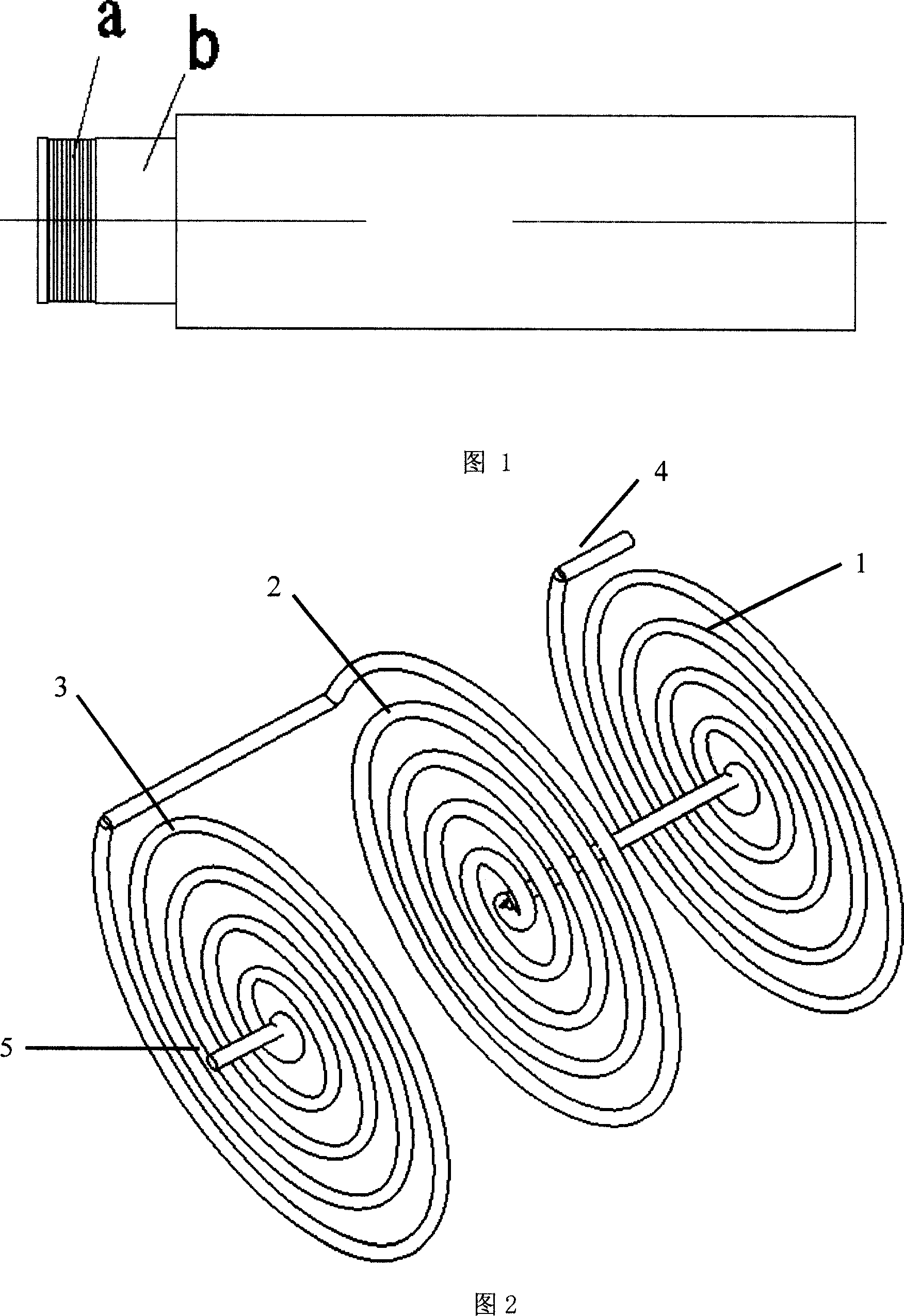 Process for producing inductive coil by printed circuit board
