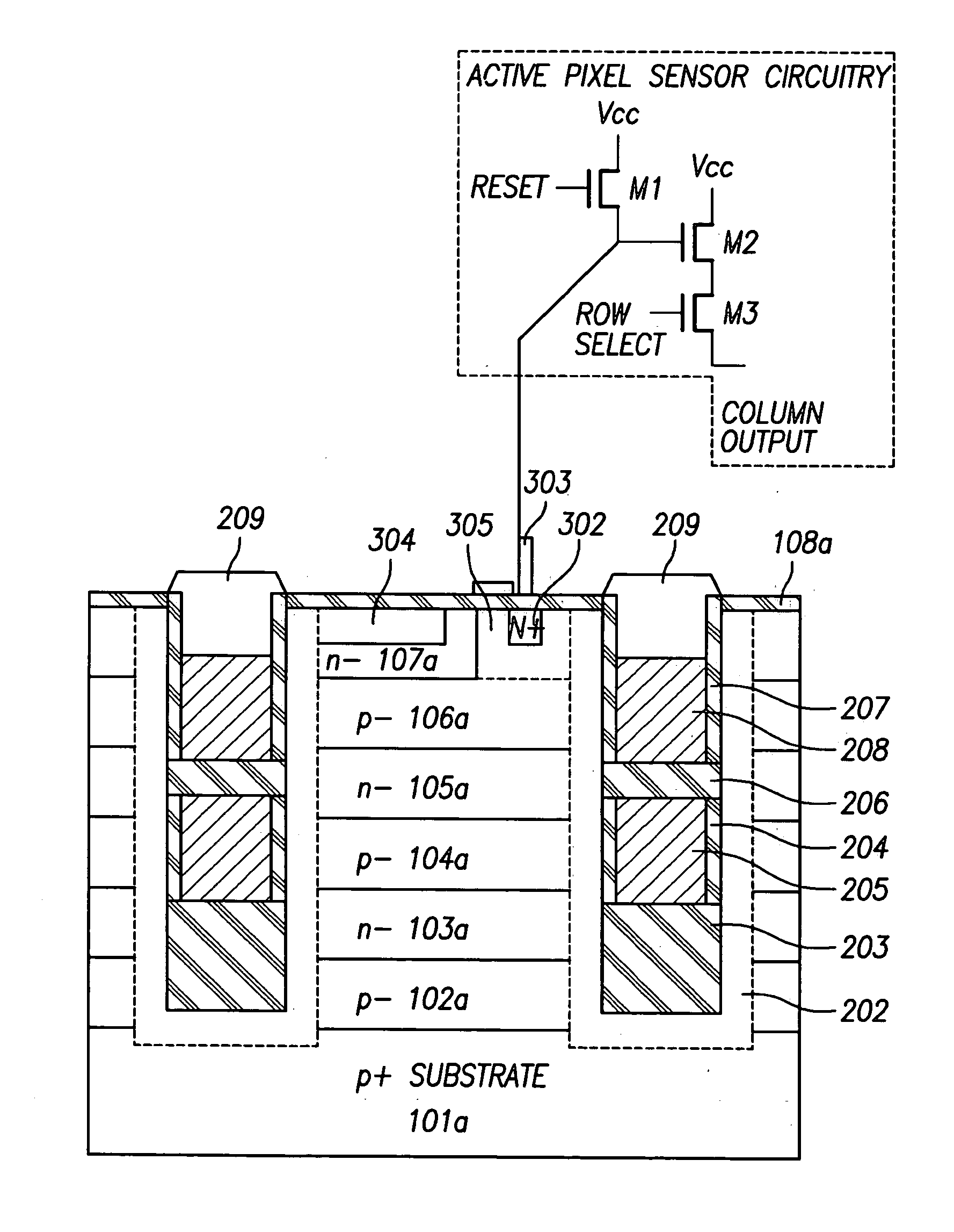 Vertical image sensor and method for manufacturing the same
