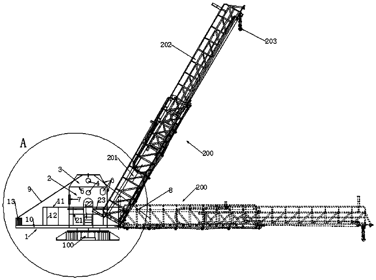 Wind power sea oil type sea boarding gangway bridge