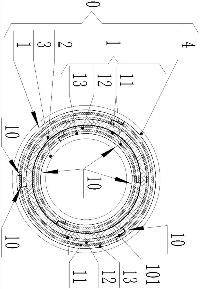 Winding reinforcement type environment-friendly material core material modular assembly pipeline and manufacturing method