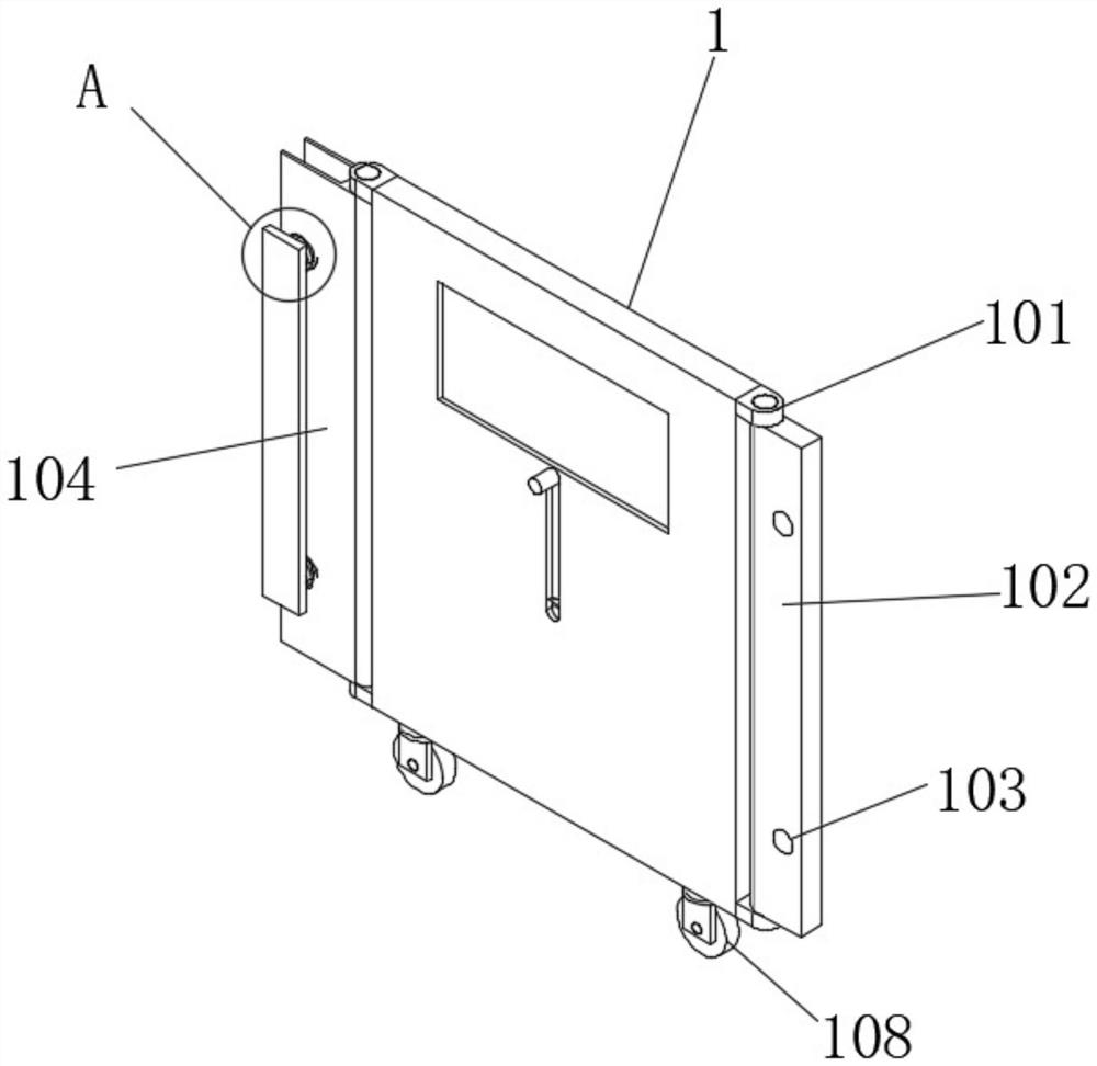 Movable separating device