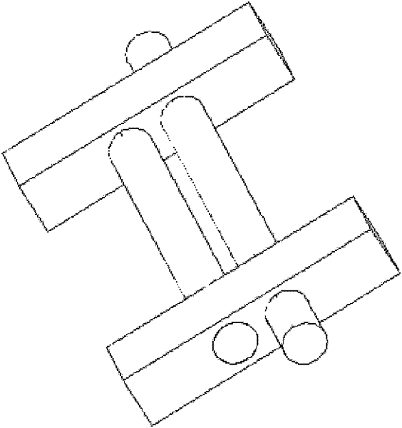 Parallel bar type anchor device for flexible flaky material and method thereof
