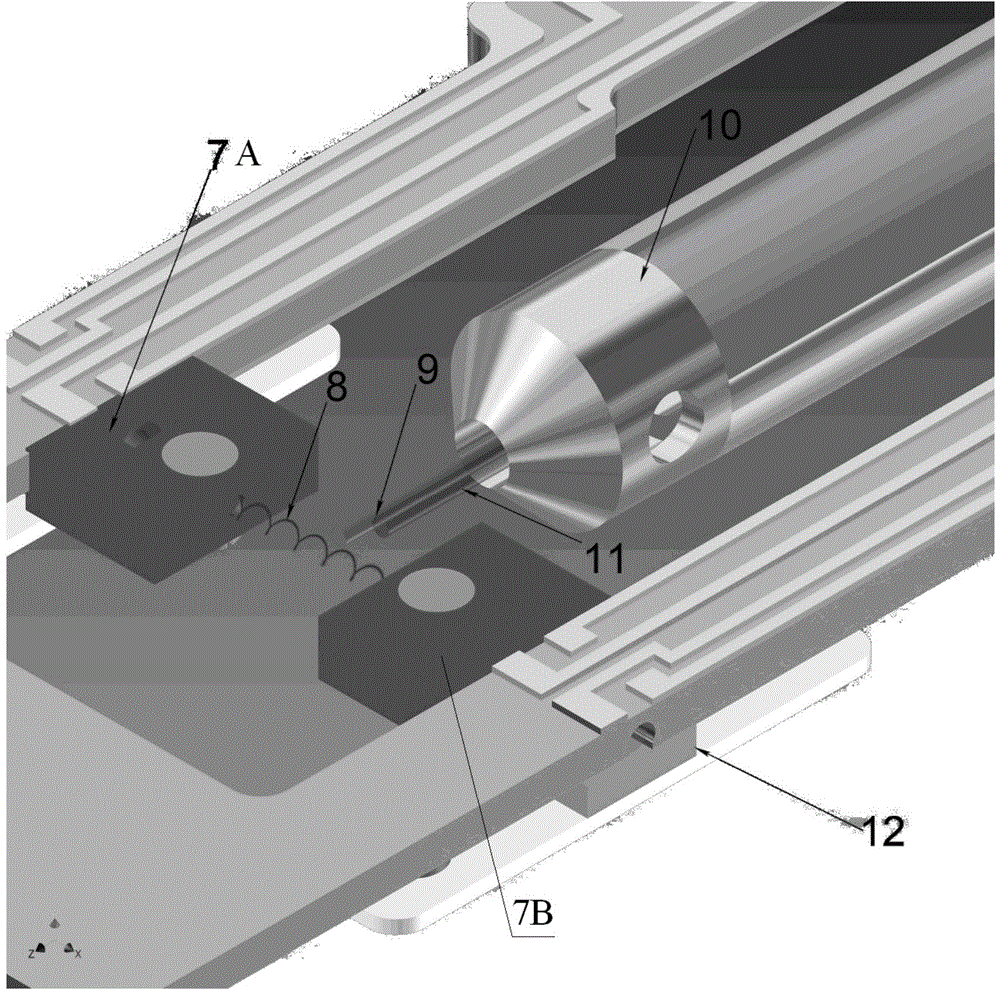 In-situ environment double-inclined sample rod of transmission electron microscope