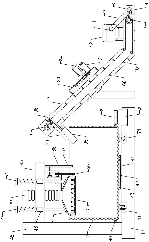 Flock grabbing device for cotton yarn production