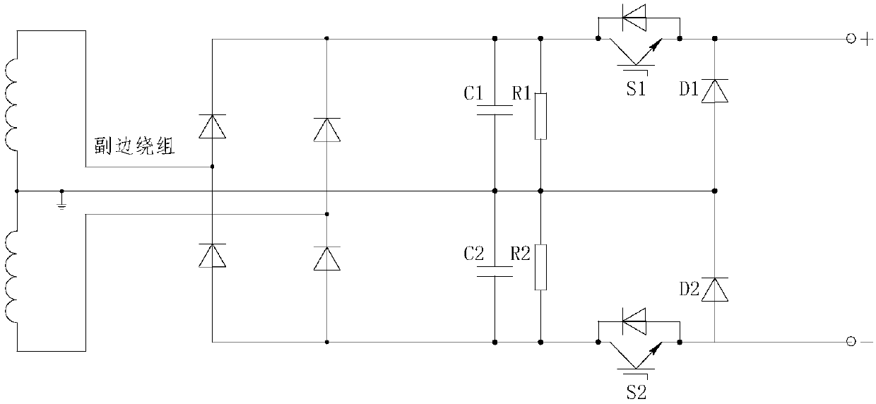 Submodule for high-voltage long-pulse PSM power source