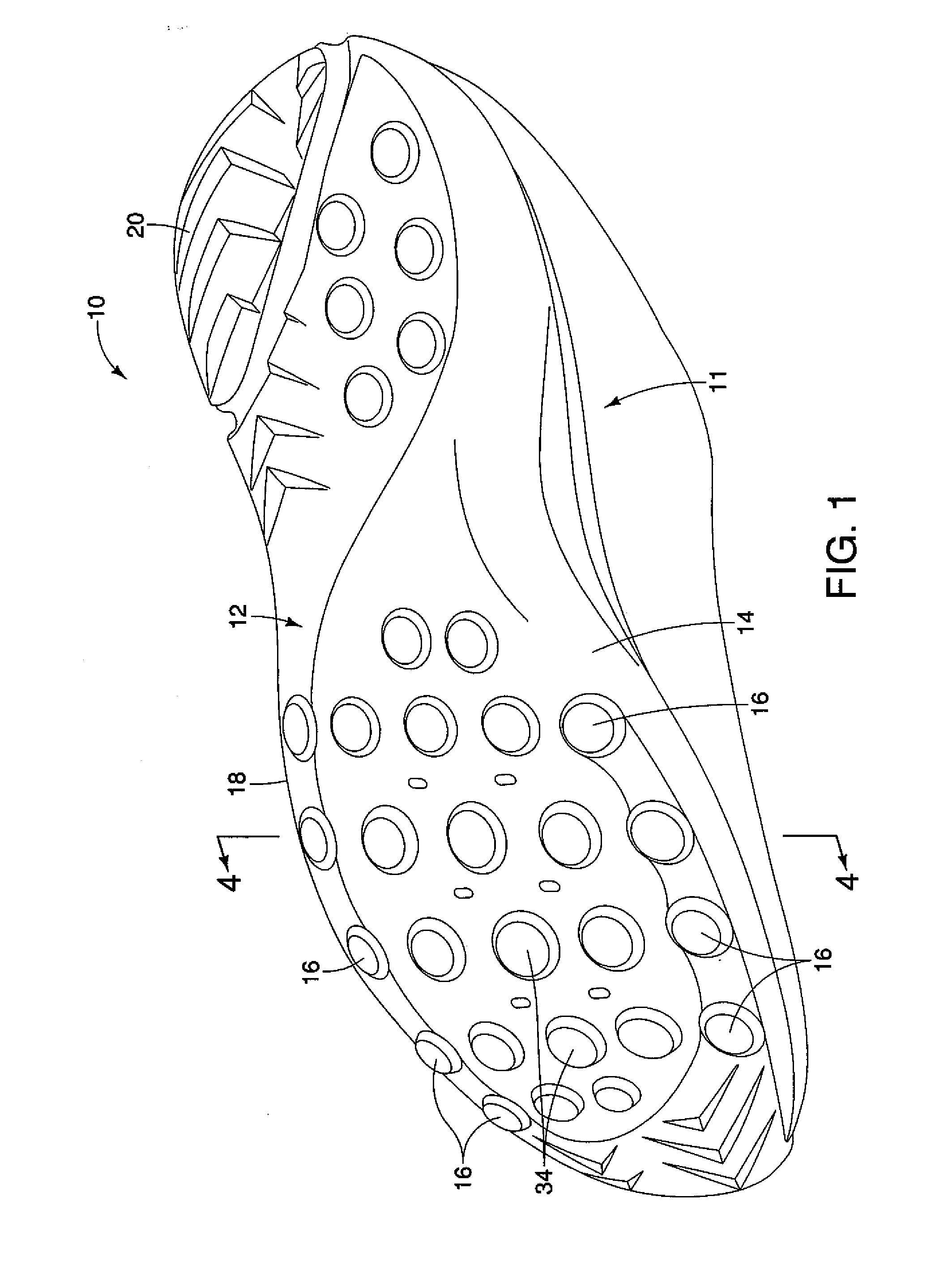 Footwear including a self-adjusting midsole