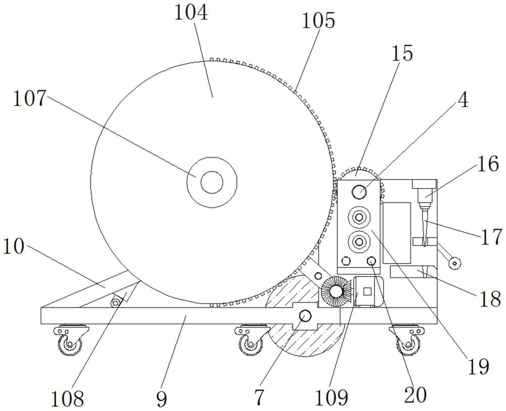 Automatic intelligent cable pay-off machine with temporary processing function