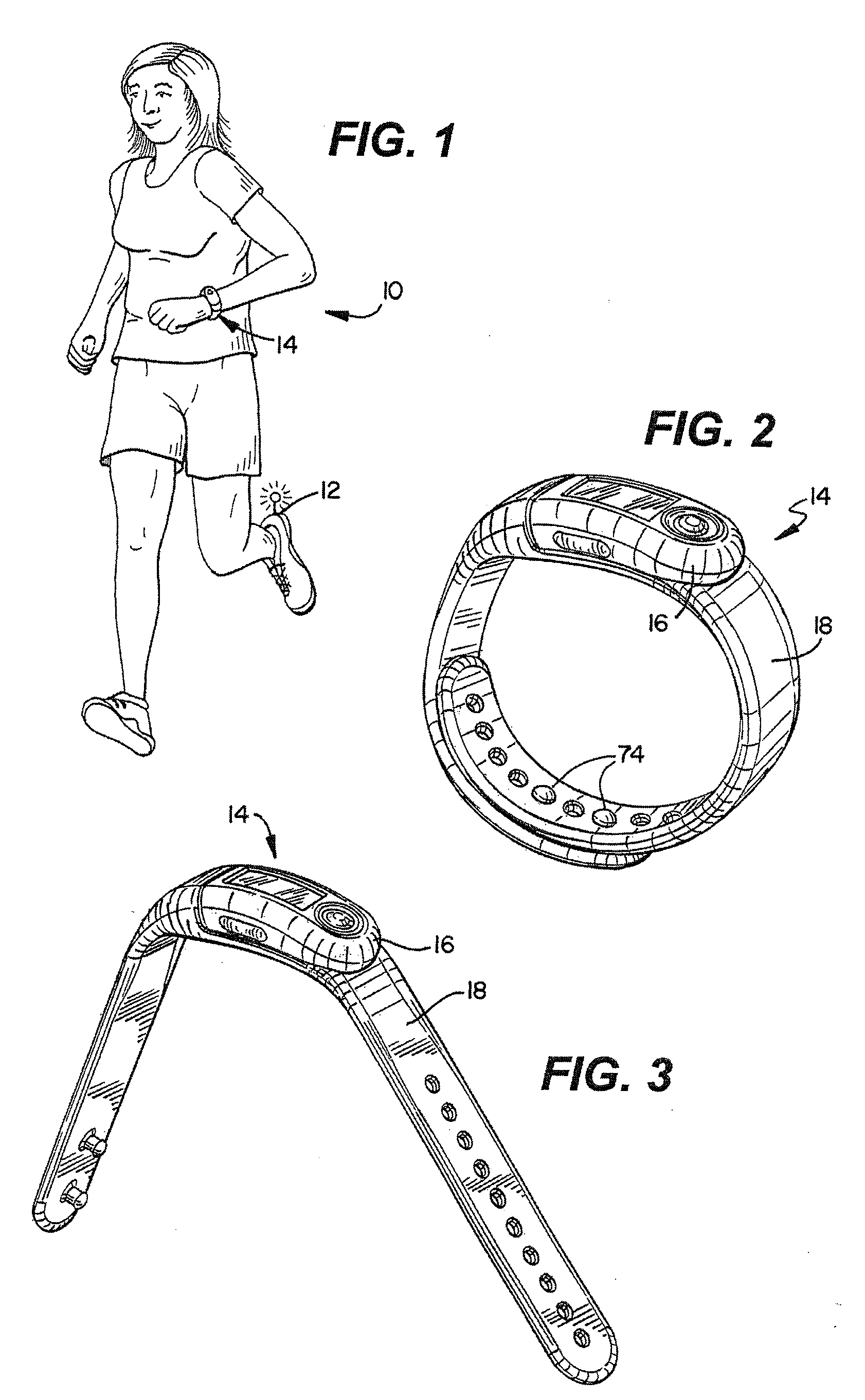 Wearable device assembly having athletic functionality