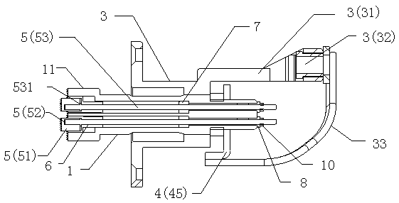 Eccentric structure voltage probe