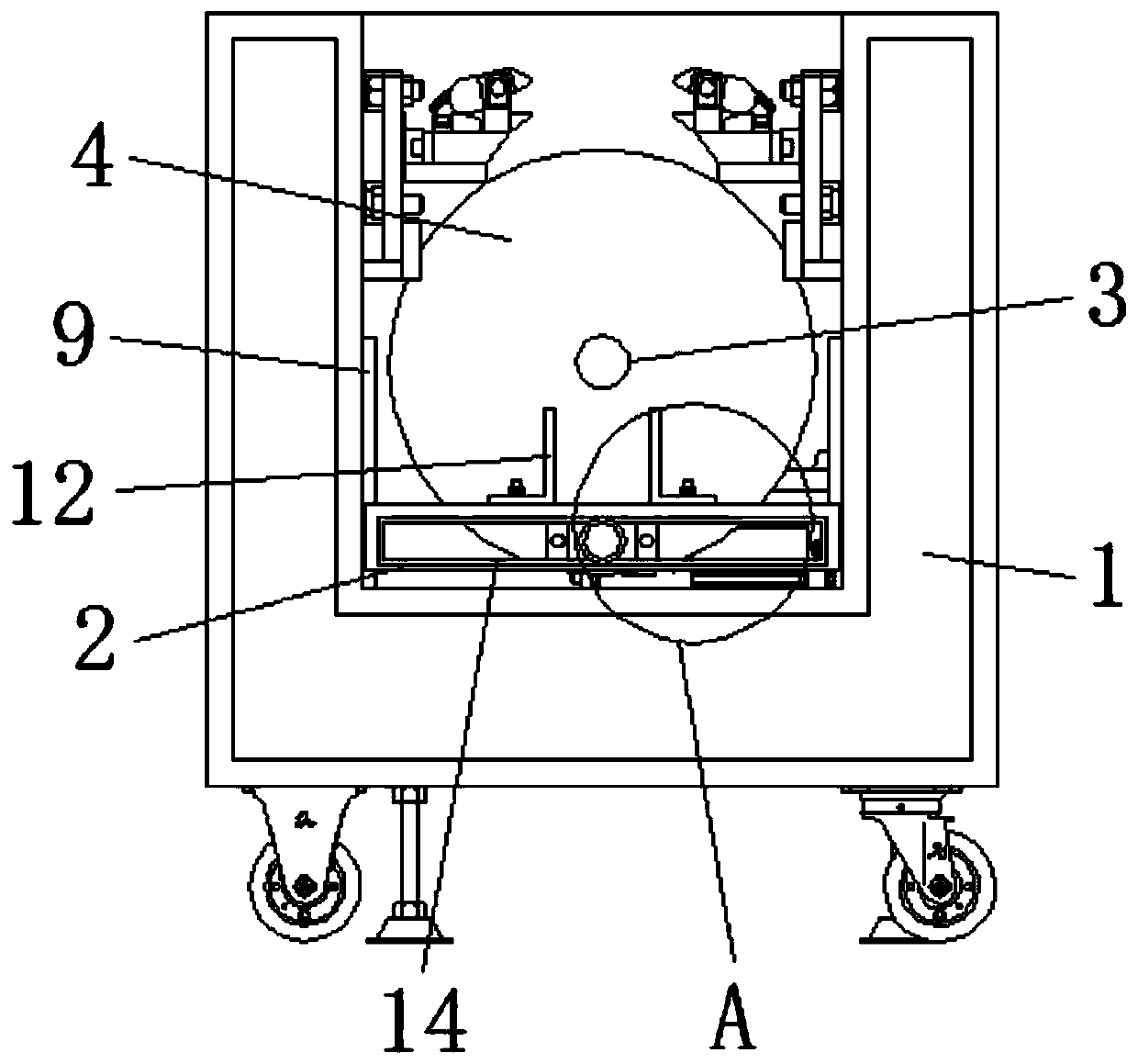 Bag opening device for semi-automatic liquid filling line