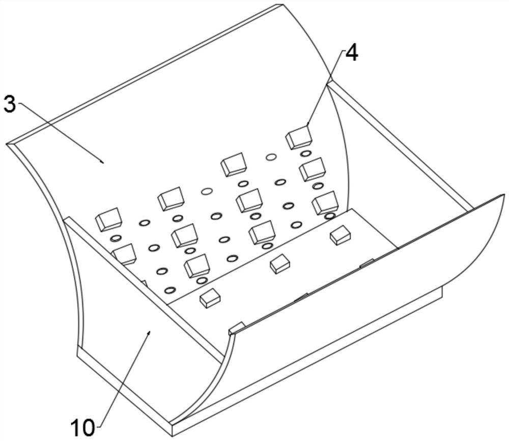 Metal screening and recycling device for building waste treatment and utilization