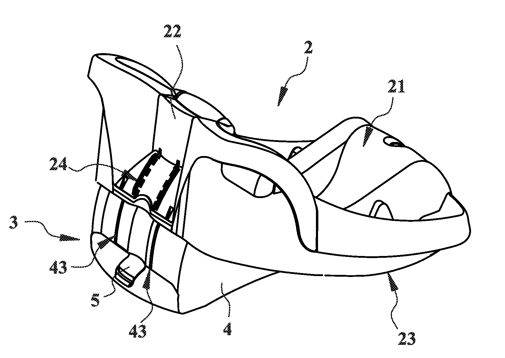 Inclination adjustment mechanism for a base of safety seat