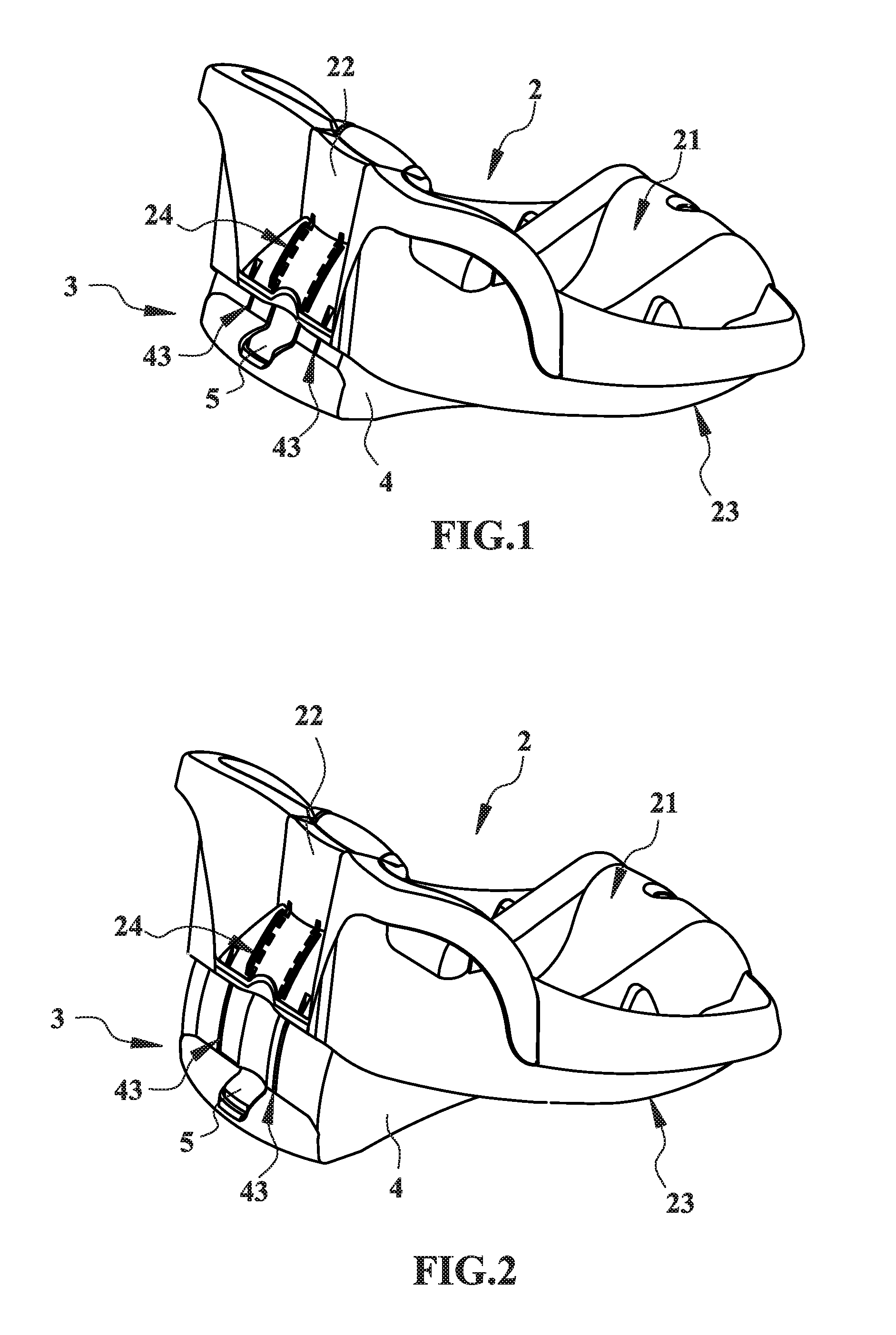 Inclination adjustment mechanism for a base of safety seat