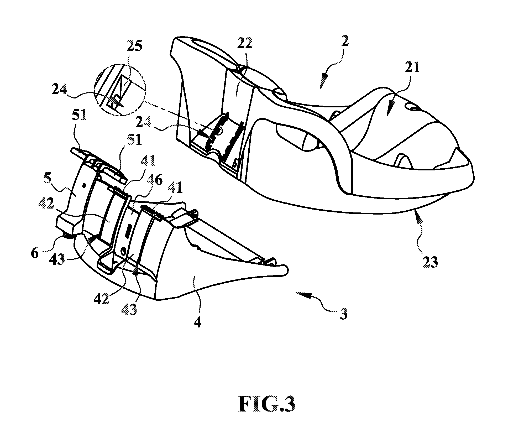 Inclination adjustment mechanism for a base of safety seat