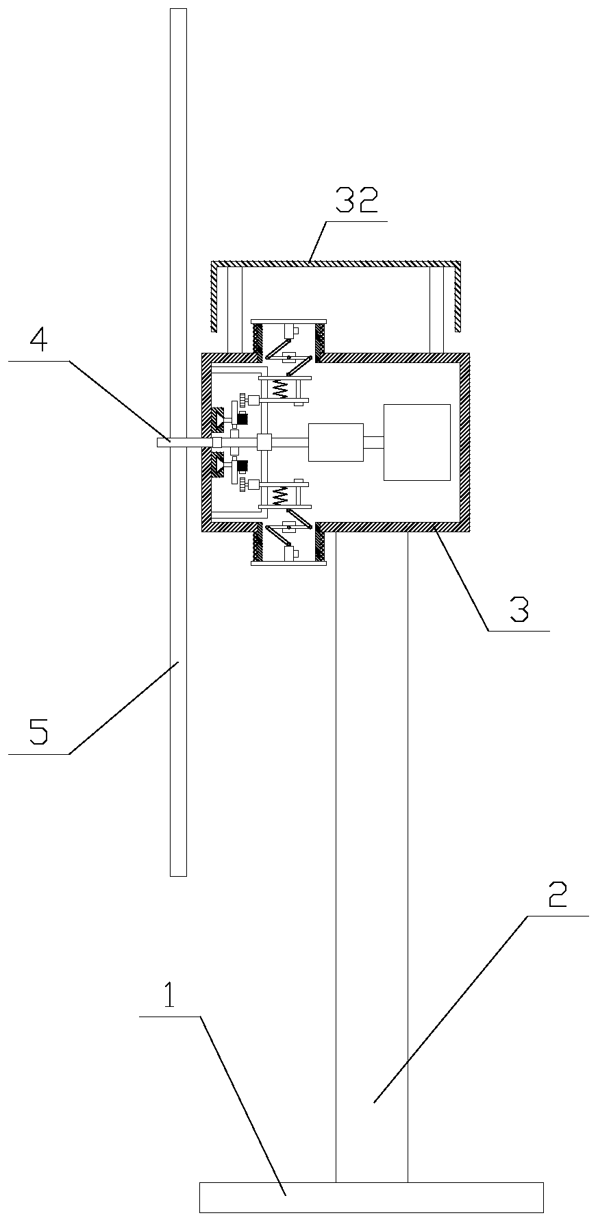 Wind power generation device with protective function