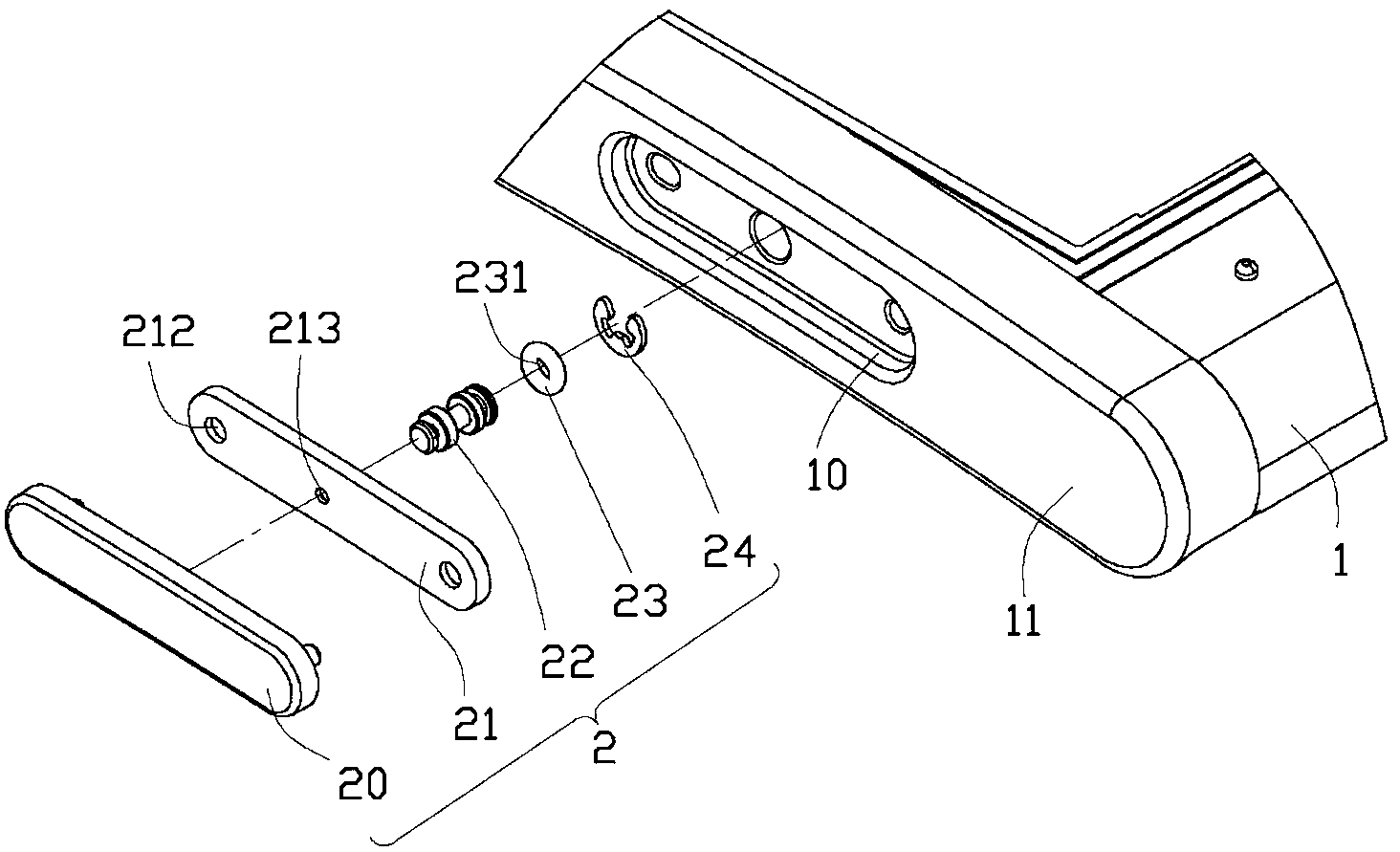 Press key and electronic device with same