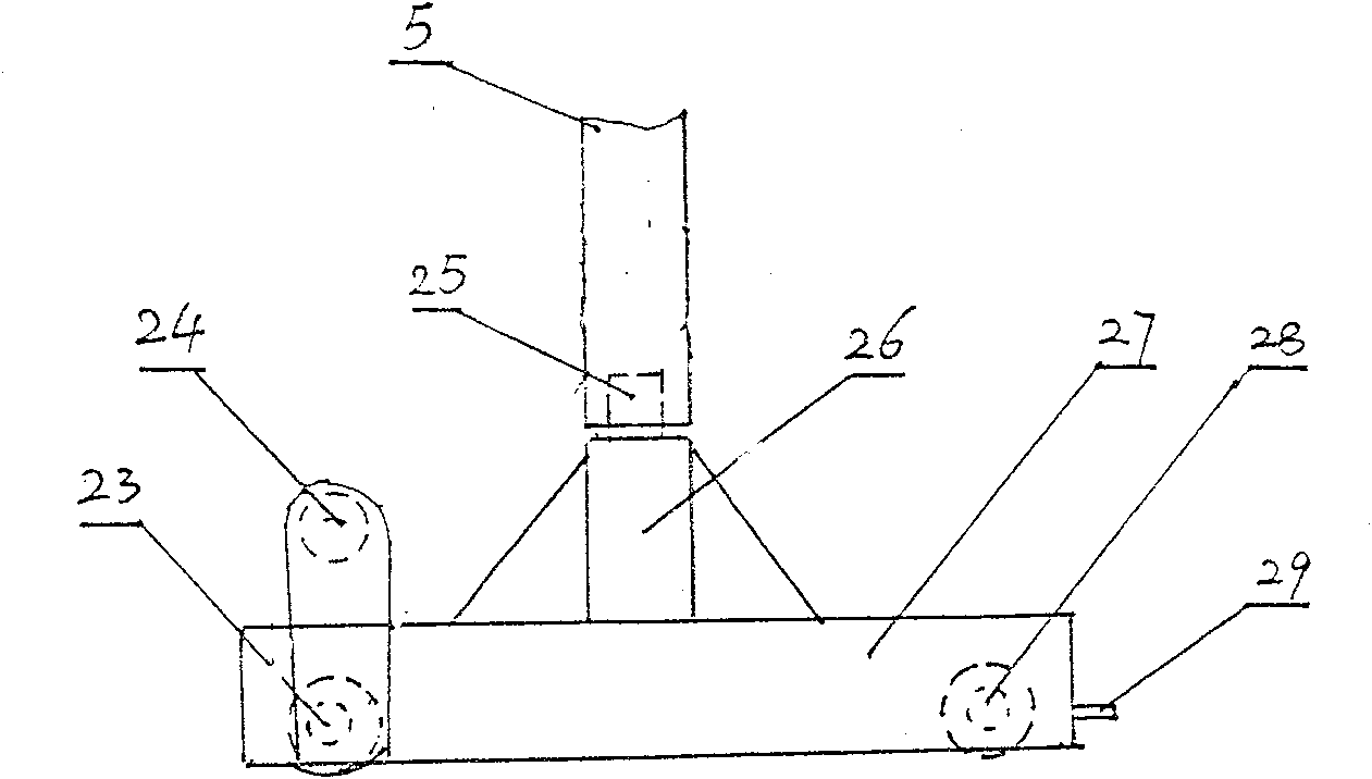 Automatic combined raking filling machine for loose material