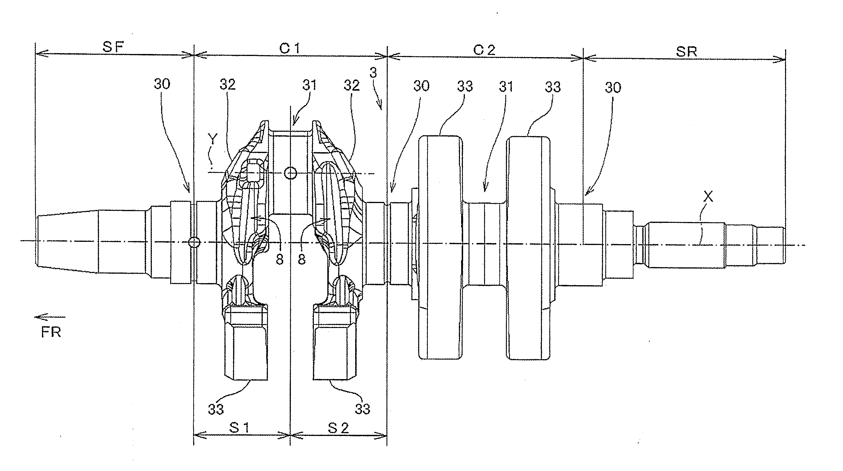 Crankshaft structure