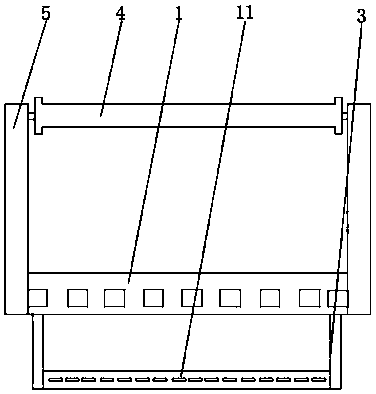 Guide bar device of warping machine