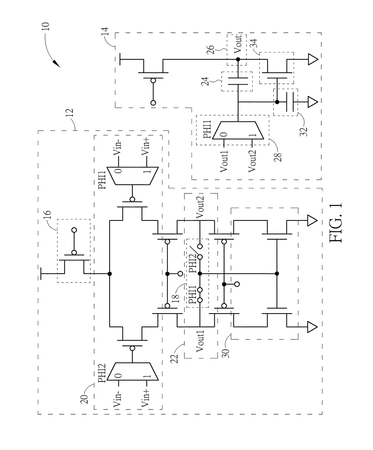 Signal amplifying circuit with noise suppression function