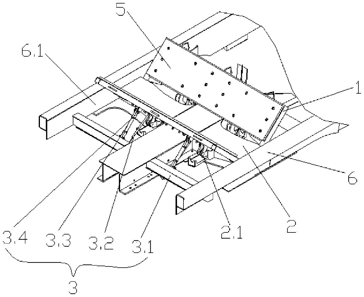 Turnover movable coiled material transportation device