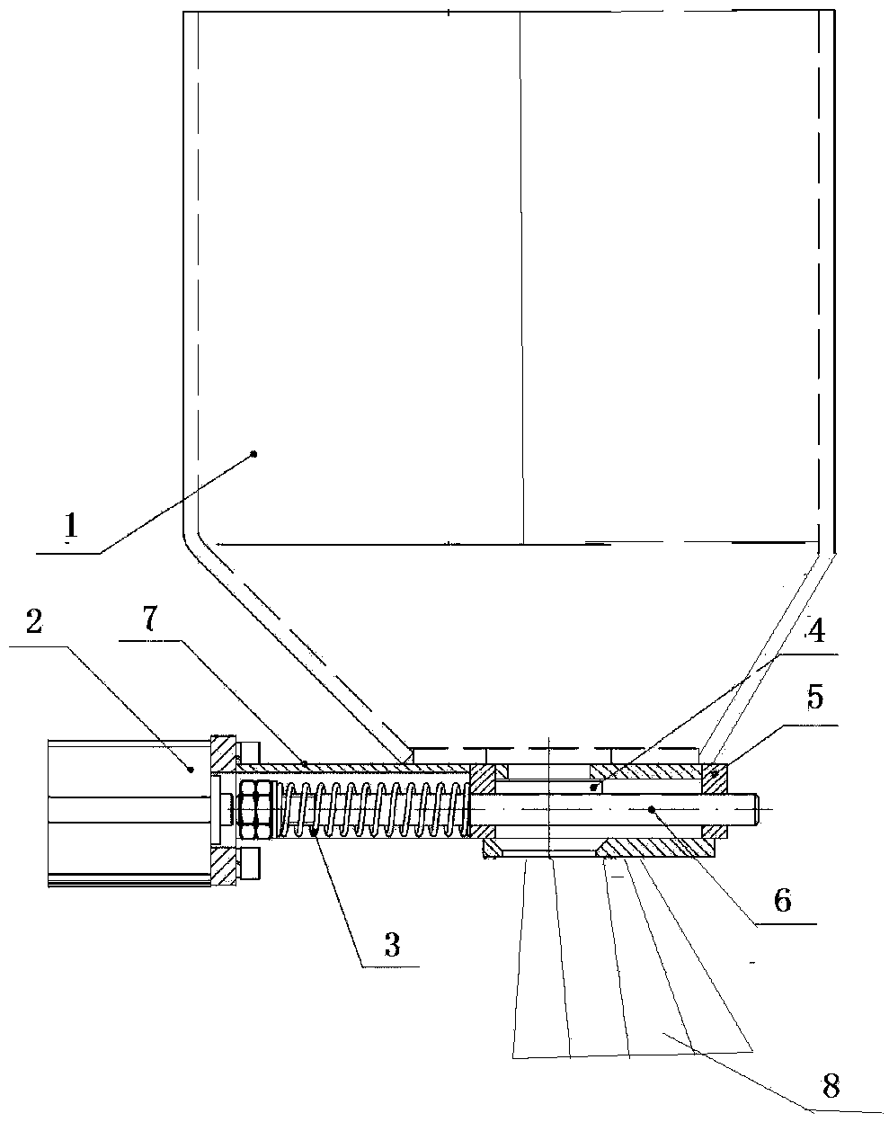 Automatic sanding device for electric locomotive