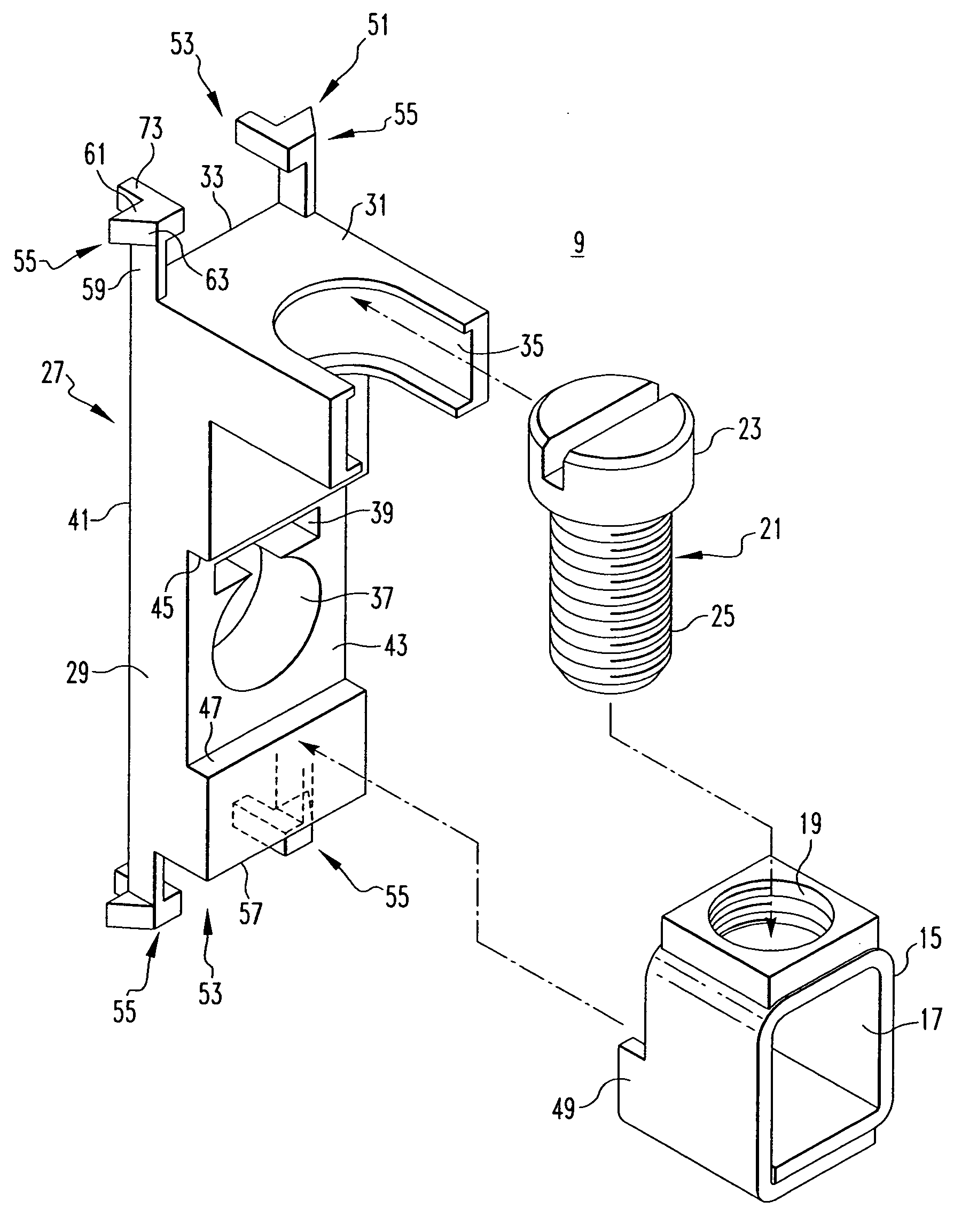 Dual function terminal assembly and electric power apparatus incorporating the same