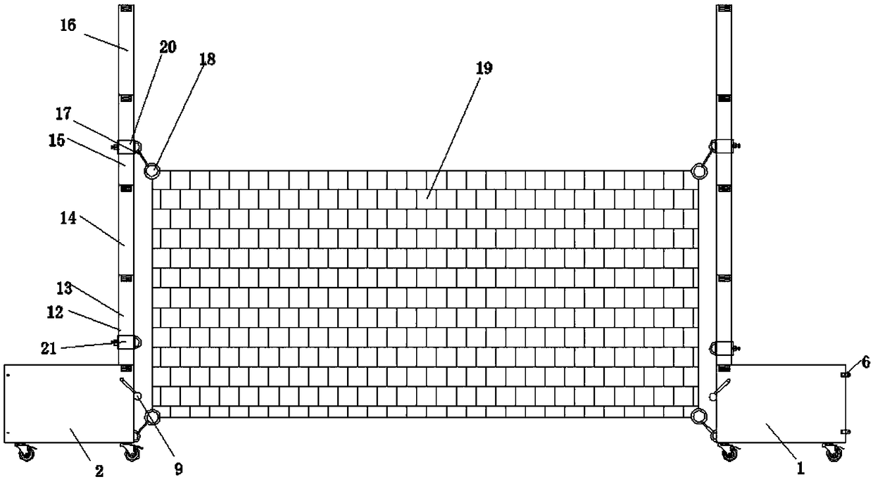 Novel detachable multifunctional tennis rack device