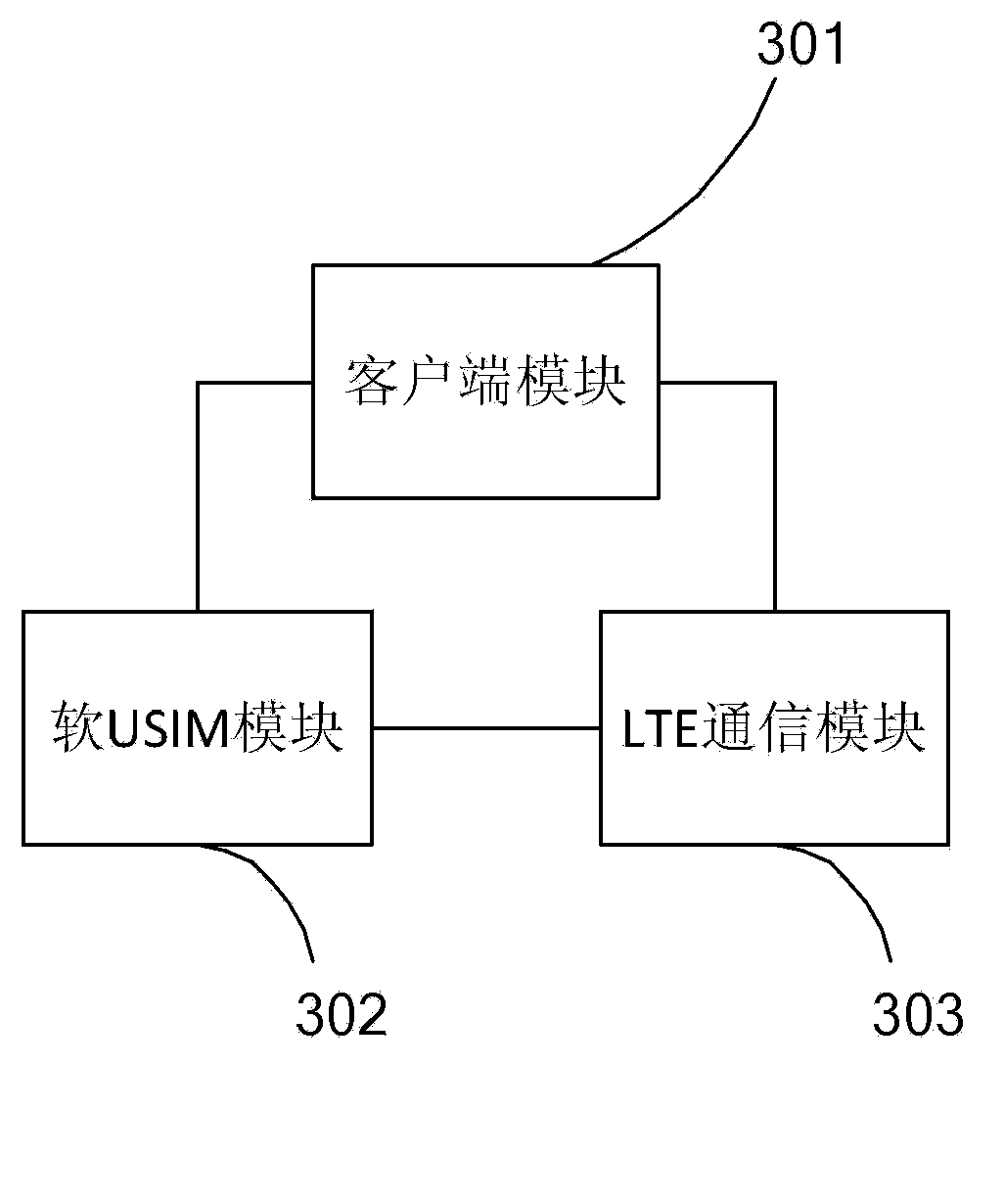 LTE network access method, system and apparatus