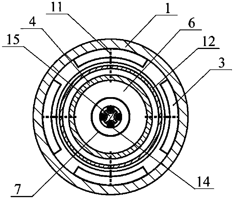 Damping hollow rod with multistage energy dissipation mechanism