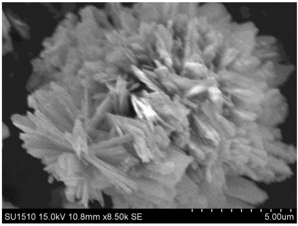 Simple preparation method of antimony phosphate of mixed morphological structure