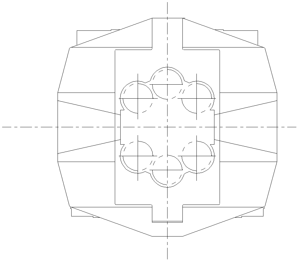 Multiroll mill stand processing method and fixture device