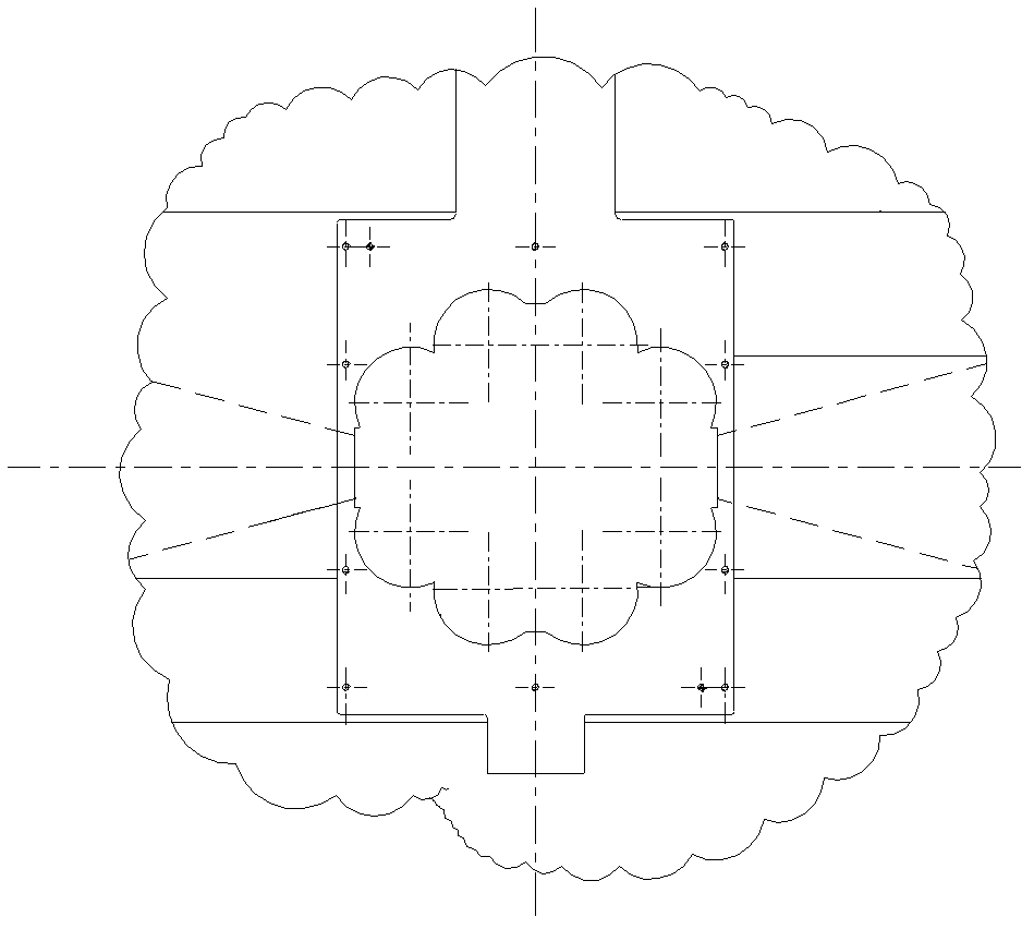 Multiroll mill stand processing method and fixture device