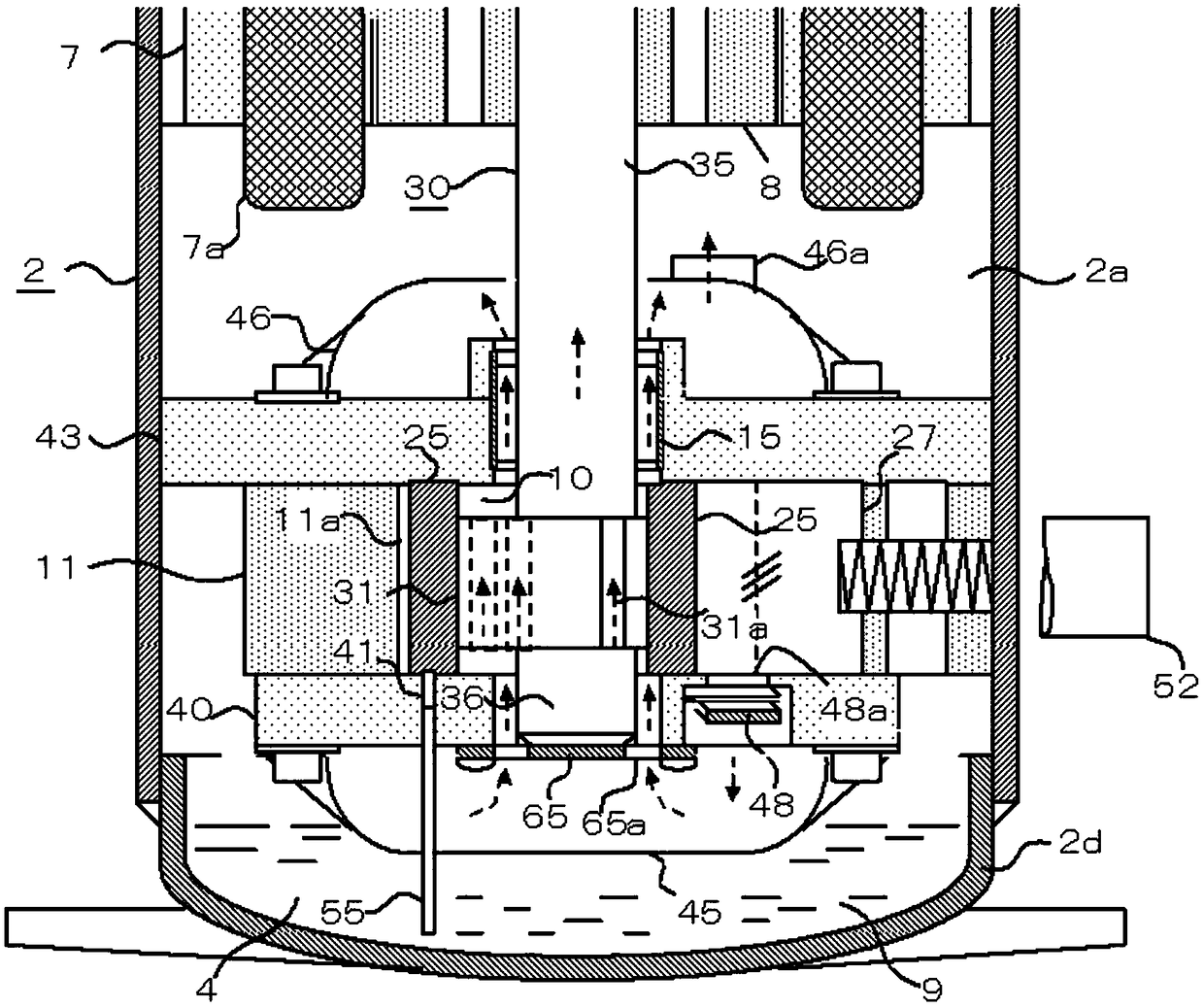 Rotary compressor and refrigeration cycle device having same