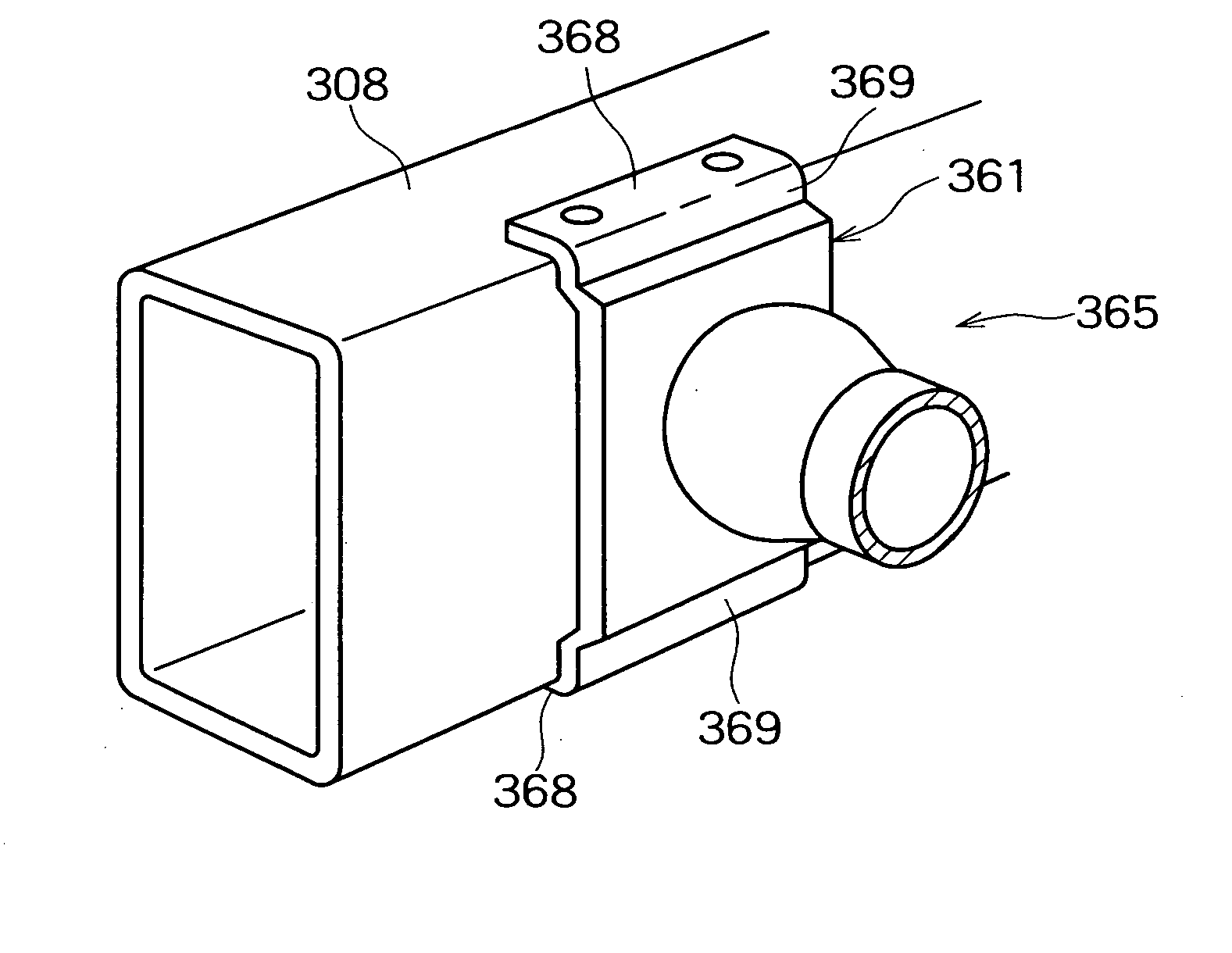 Axial member with flange, connection member and production methods thereof