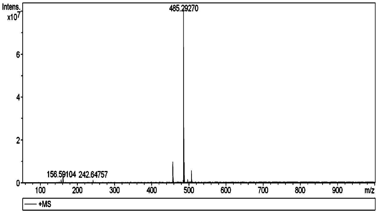Up-conversion fluorescent probe rhodamine derivative and application thereof