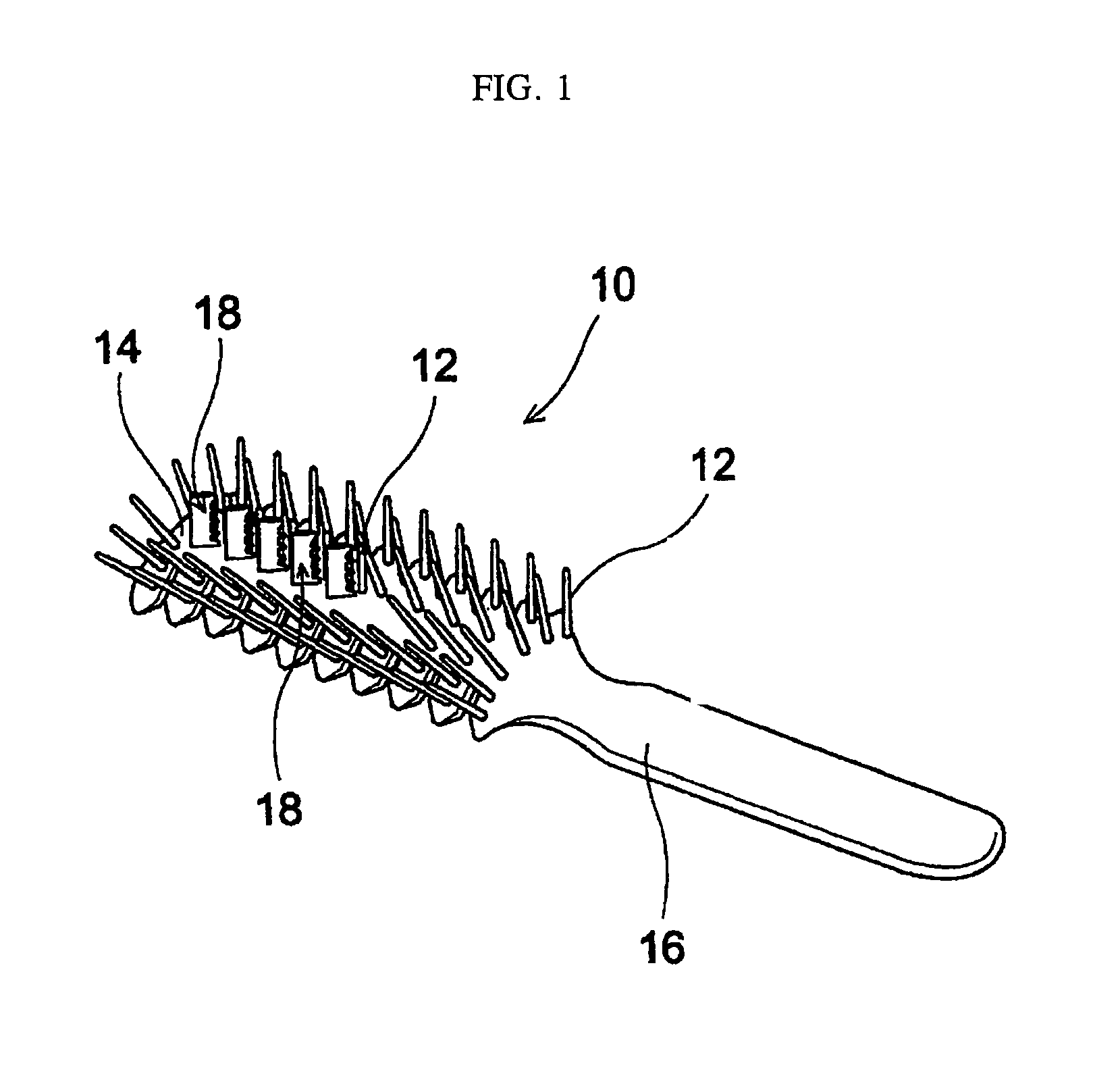 Hair brush and replaceable cutting unit for hair brush