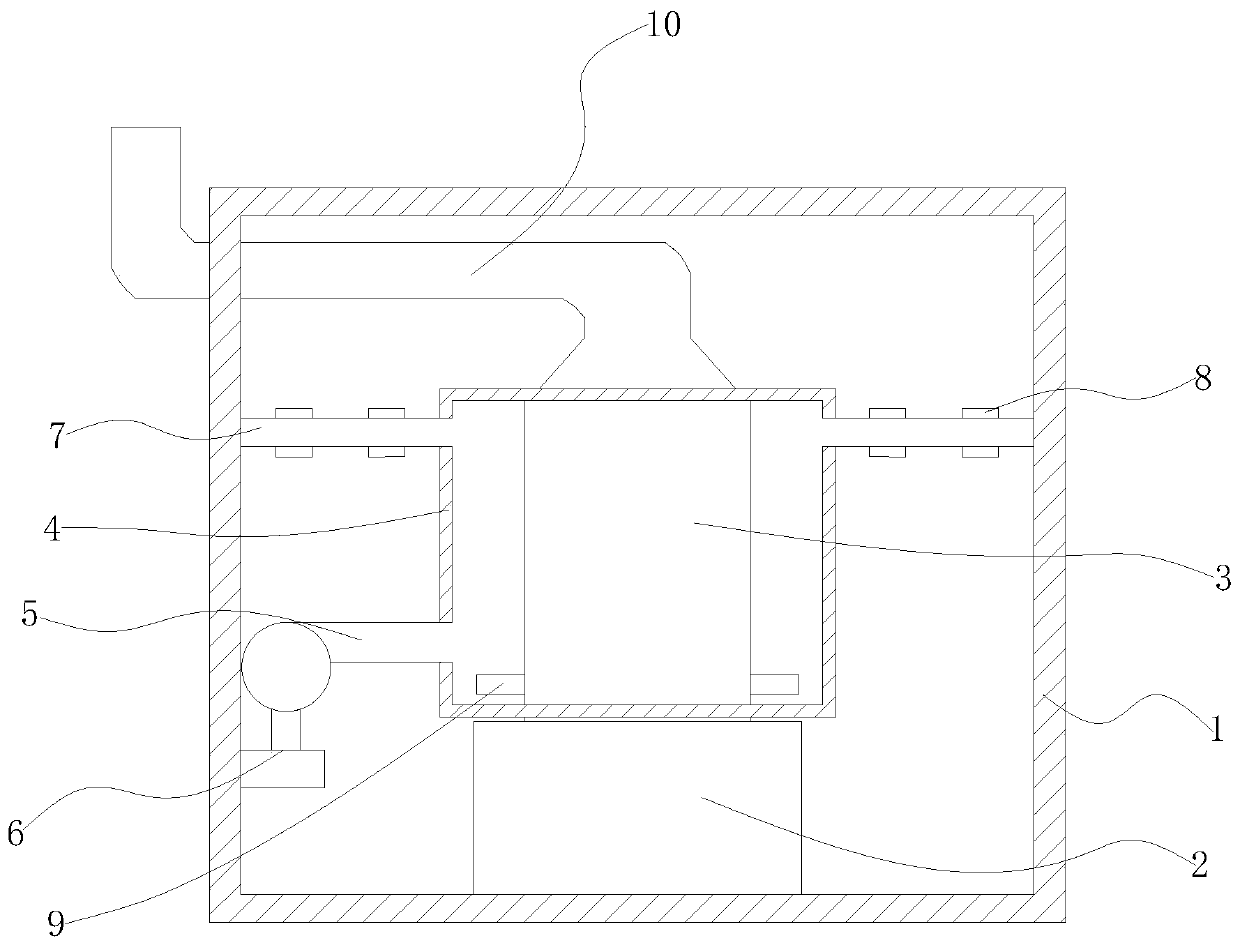 Hot blast stove, combustion chamber and heat exchanger all-in-one machine