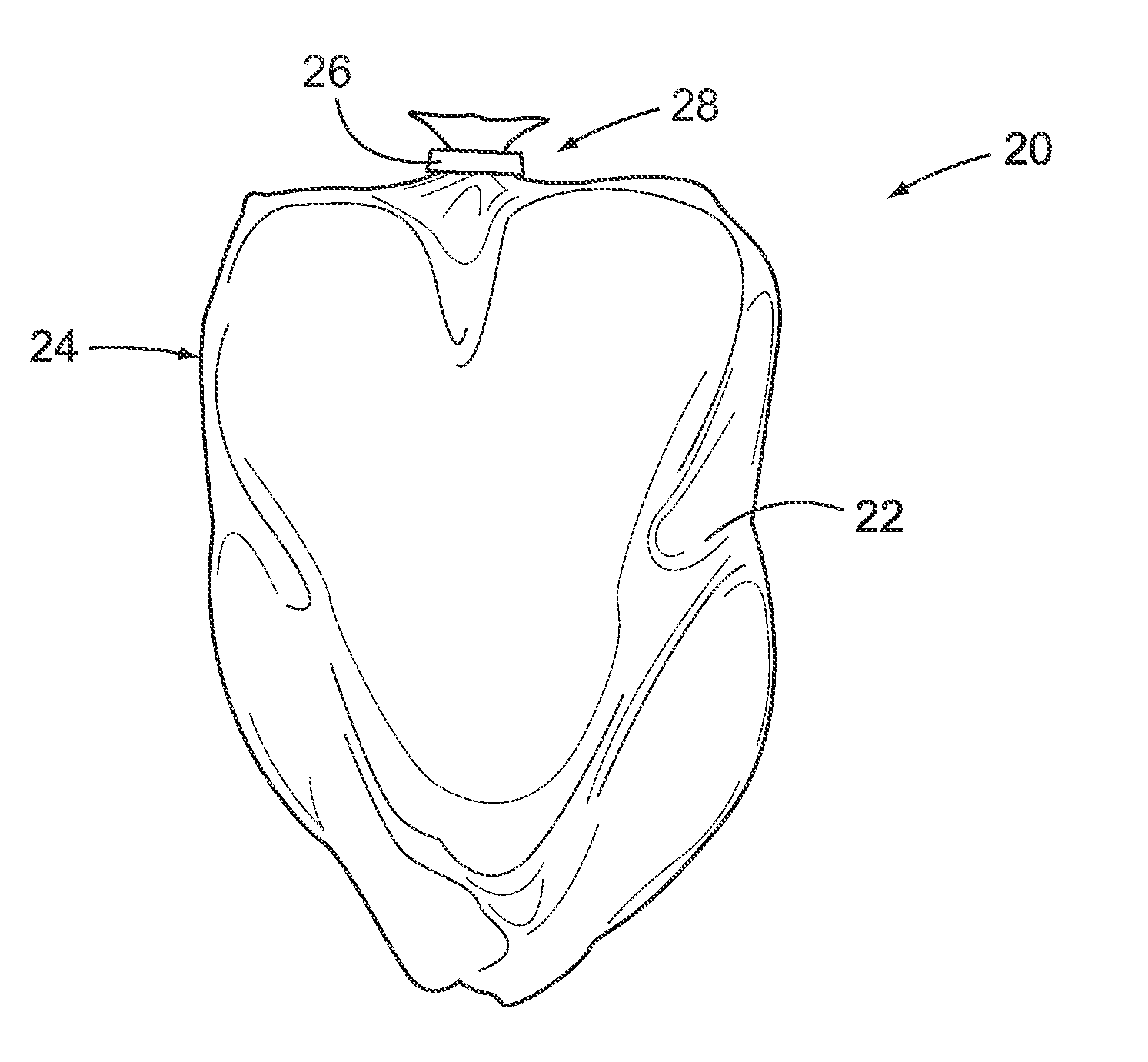 Method and system for bagging material