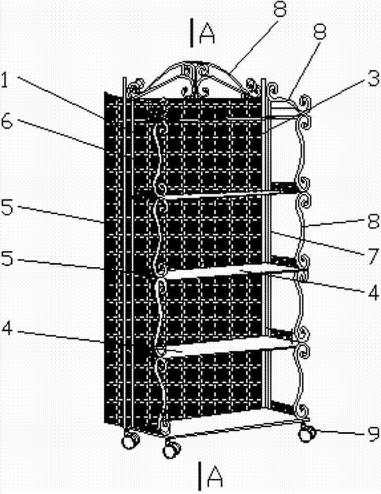 Shoe rack with decorative function