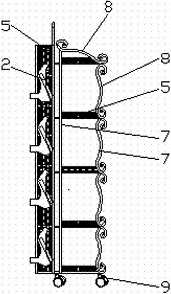 Shoe rack with decorative function