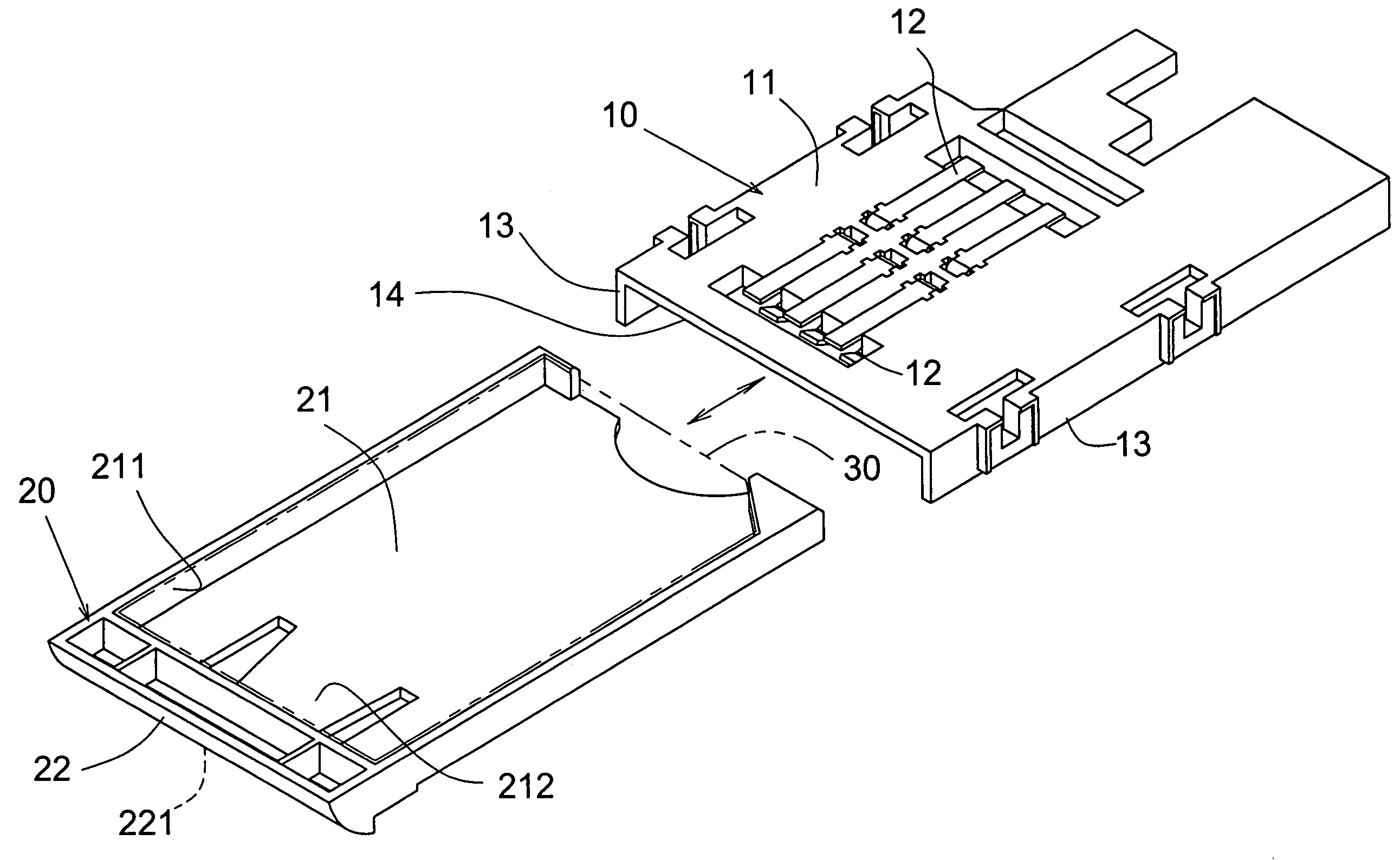 Slide-out electronic card connector