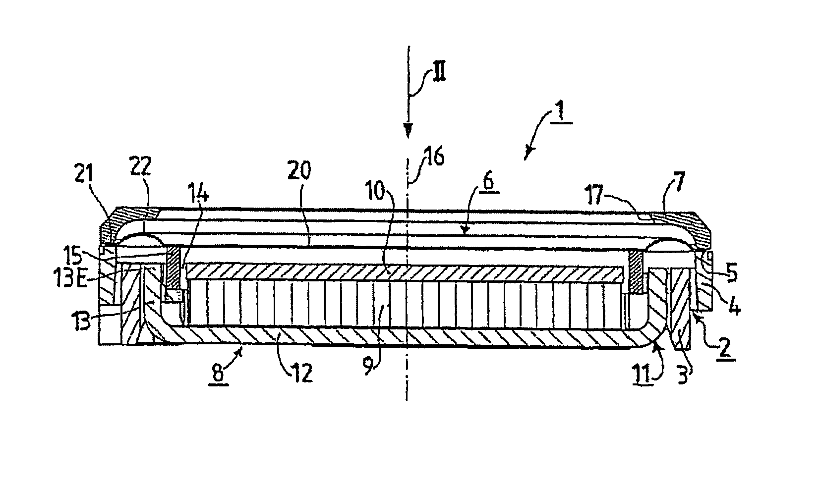 Diaphragm for an electroacoustic transducer, and electroacoustic transducer