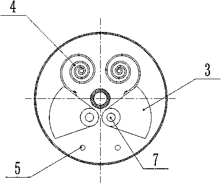 Amplitude self-adaptive rotating wheel