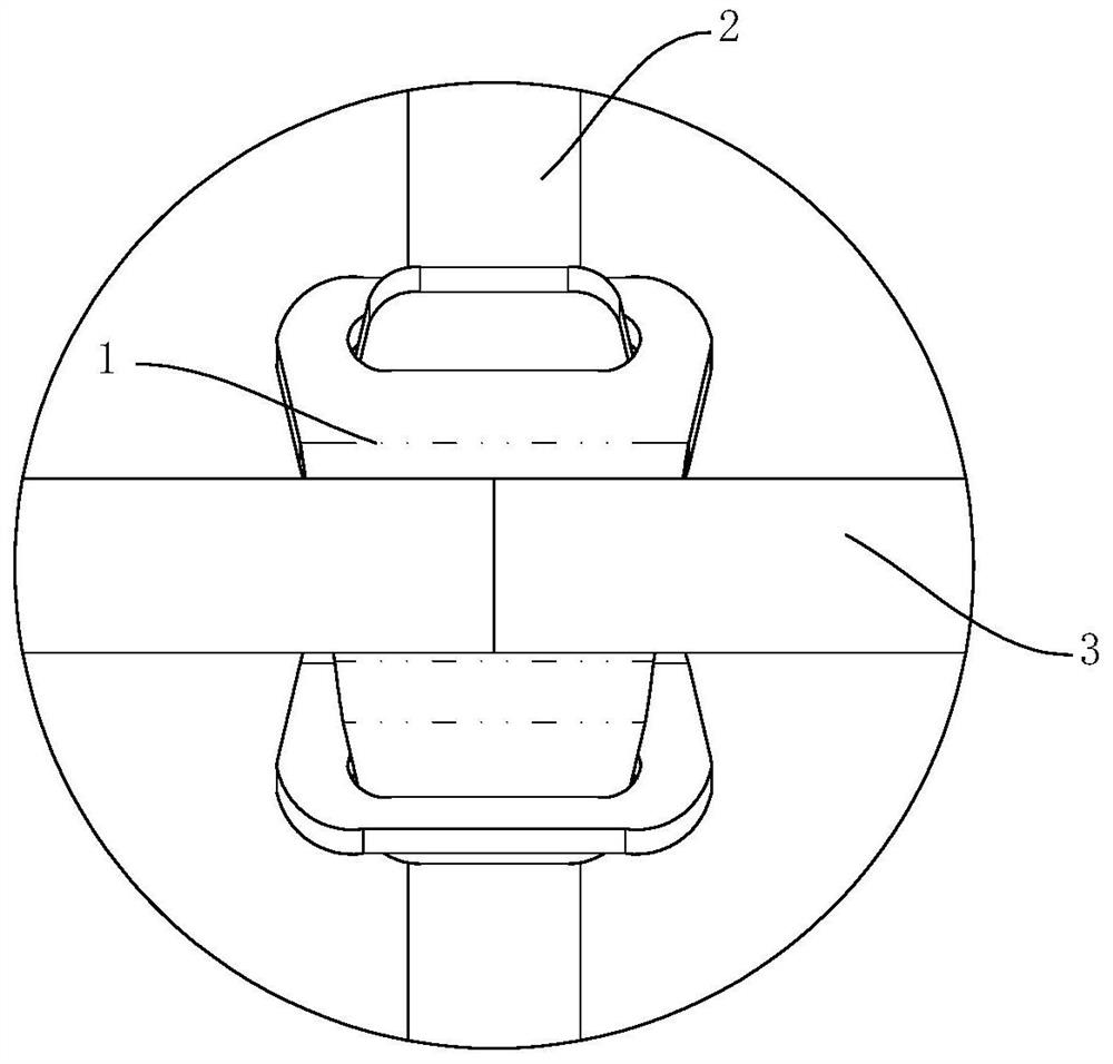 Detachable coating hanger buckle