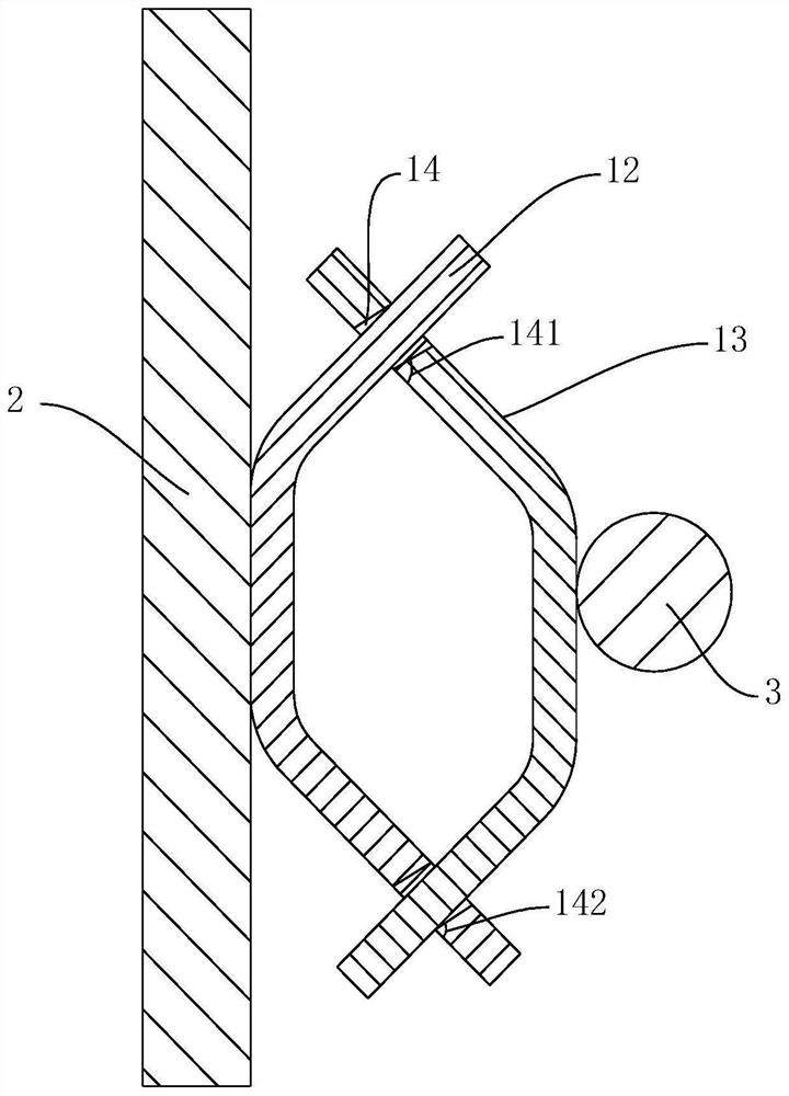 Detachable coating hanger buckle