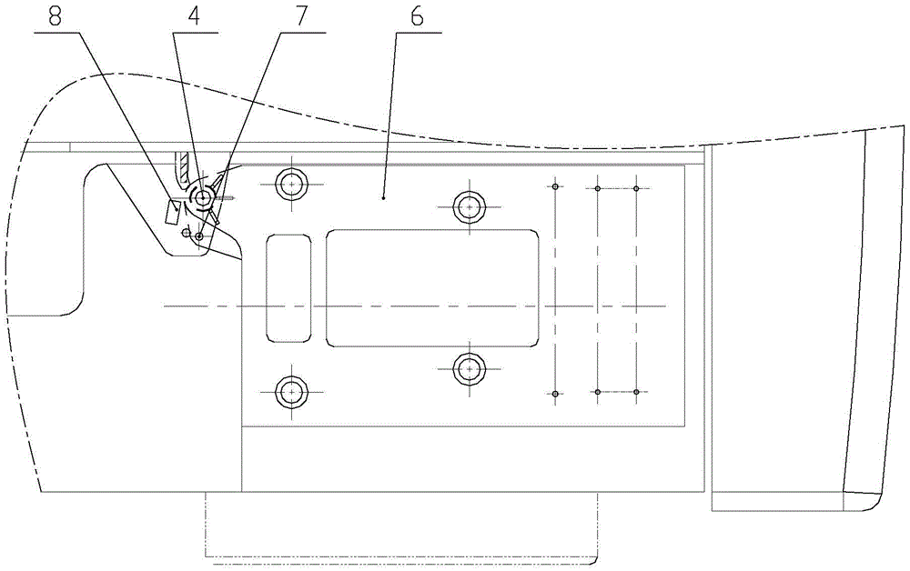 A rotatable engine installation structure of an aerial work vehicle