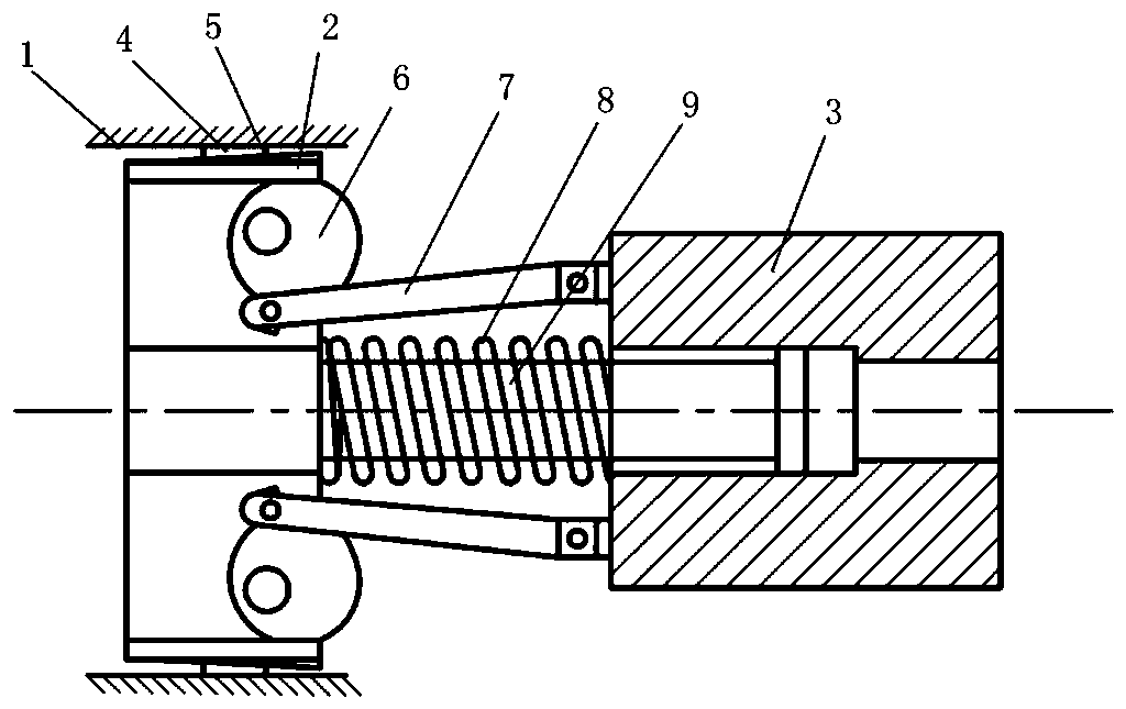 A locking device for random position locking and its minimum force determination method